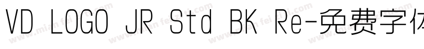 VD LOGO JR Std BK Re字体转换